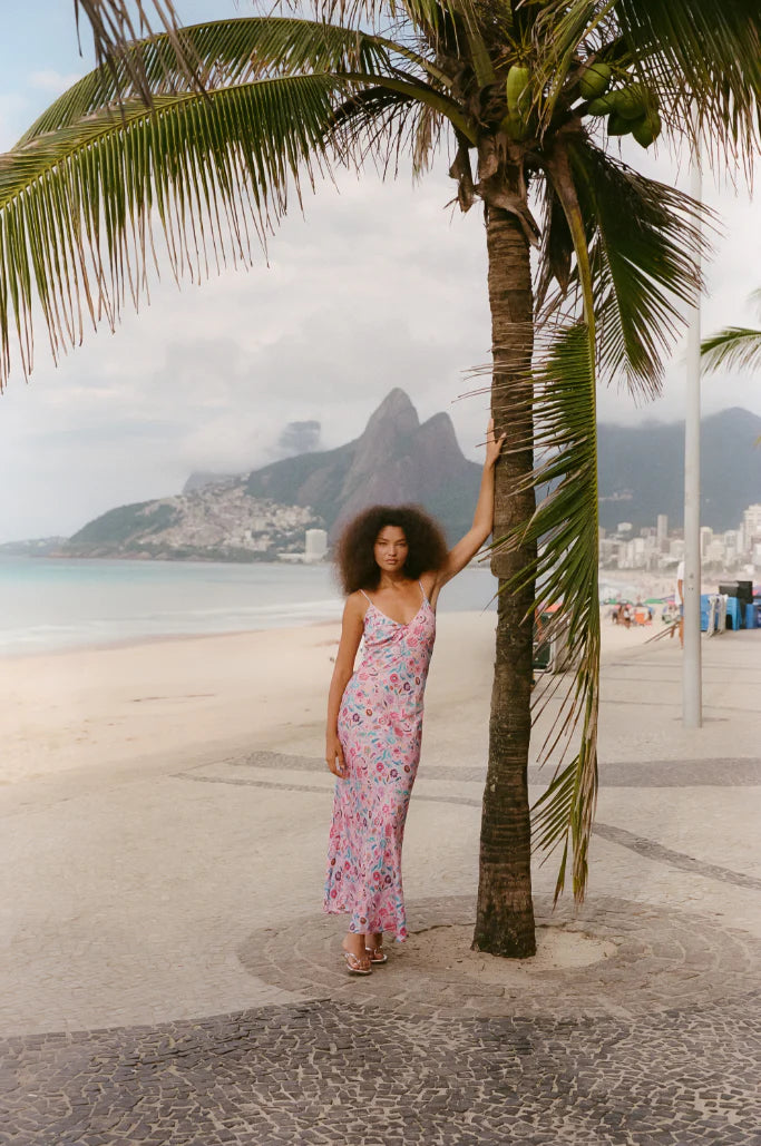 KINGA ASTER TRIANGLE SLIP DRESS