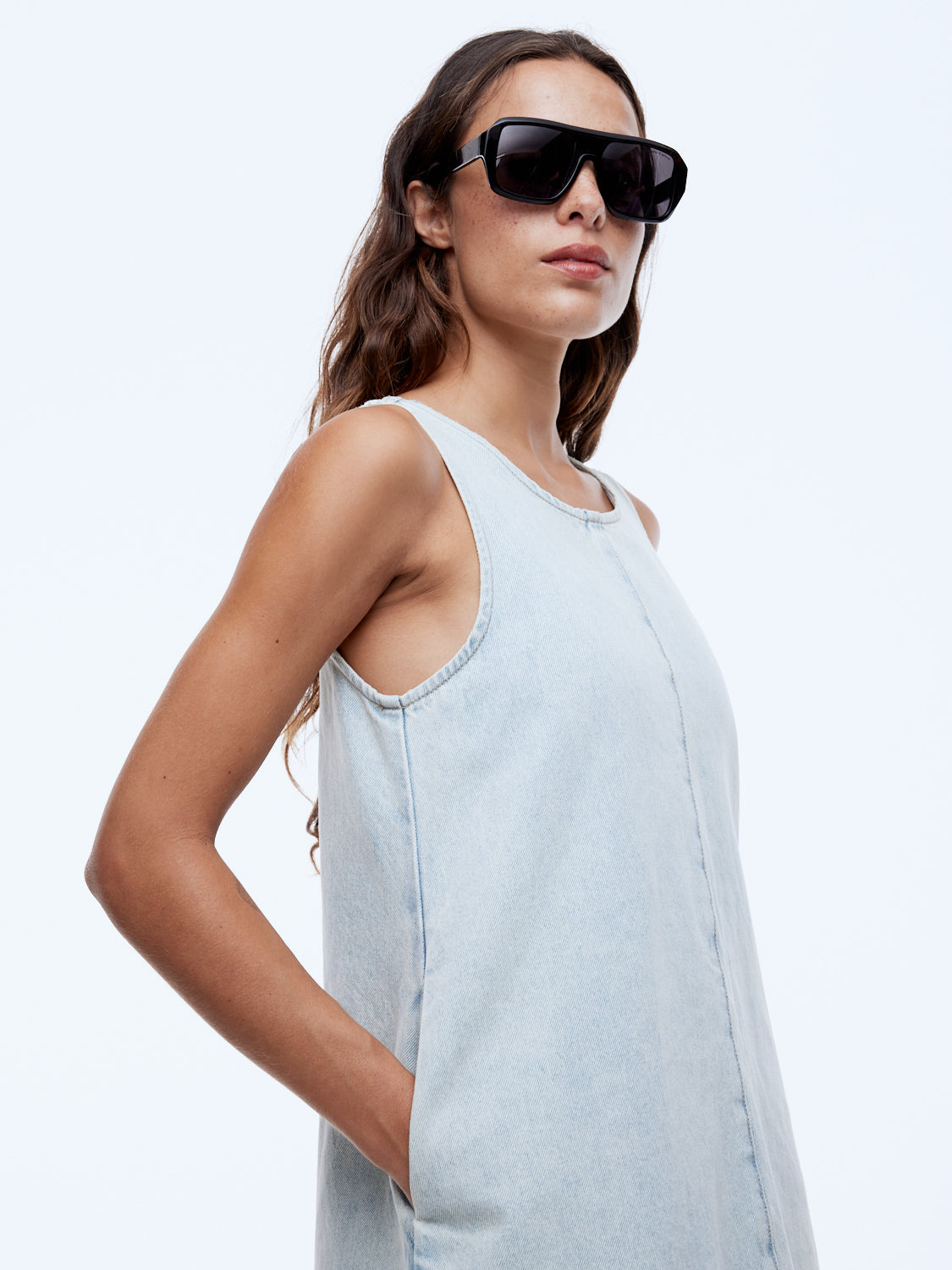 ENA PELLY ANNIE DENIM DRESS