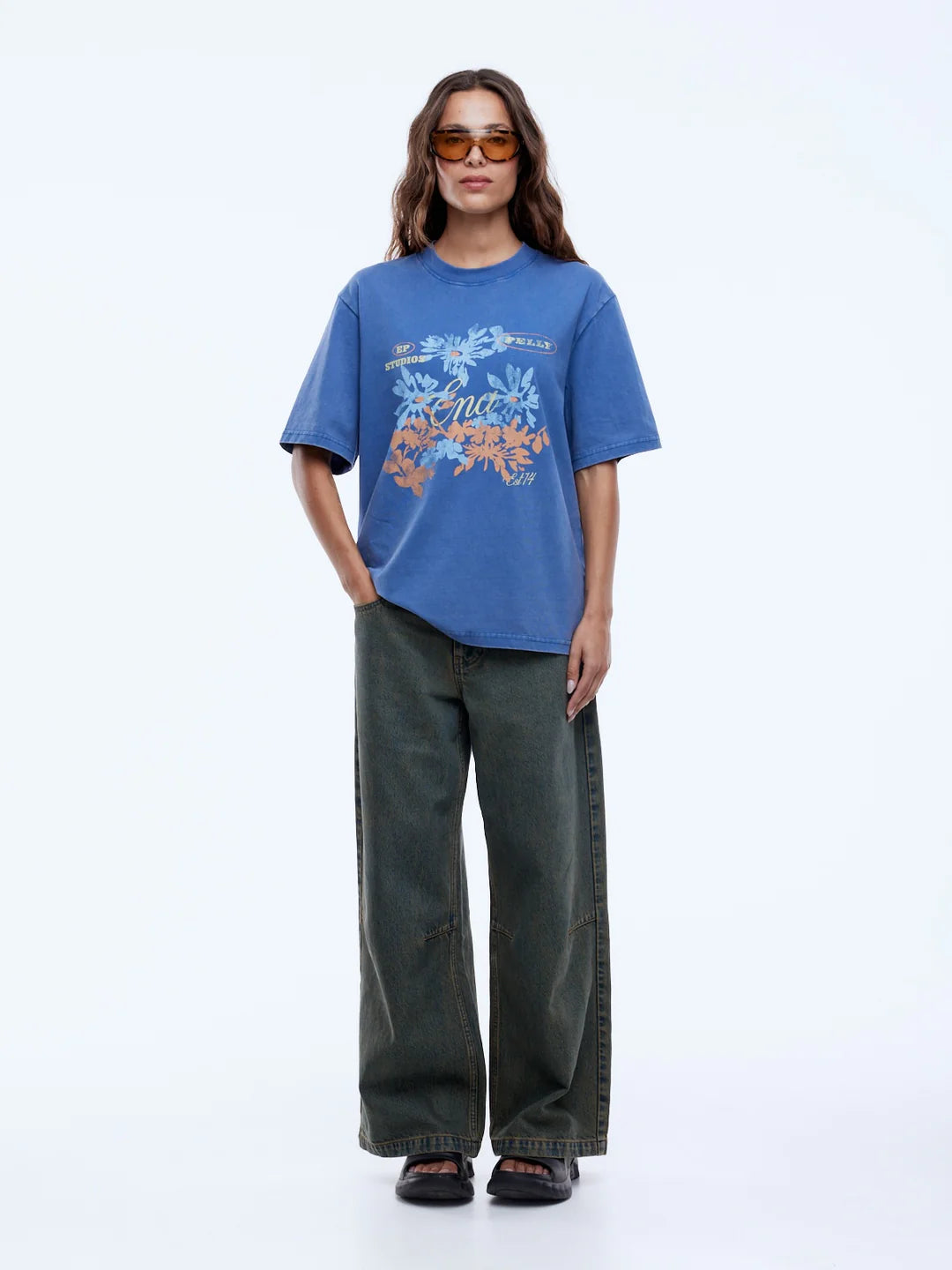 ENA PELLY FLORAL WTE TEE