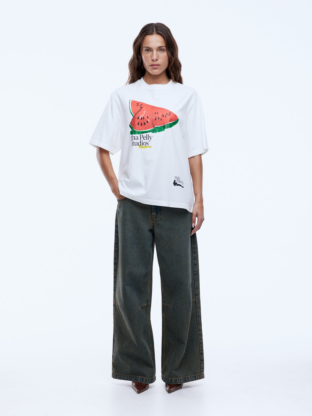 ENA PELLY WATERMELON WTE TEE