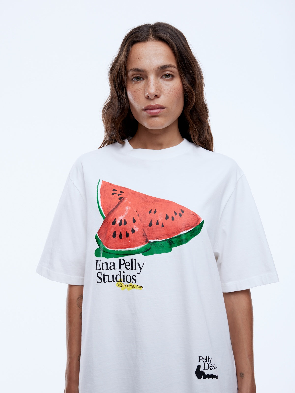 ENA PELLY WATERMELON WTE TEE