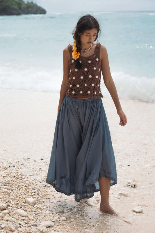 ISLA SOL FOLLOW THE SUN SKIRT BLU