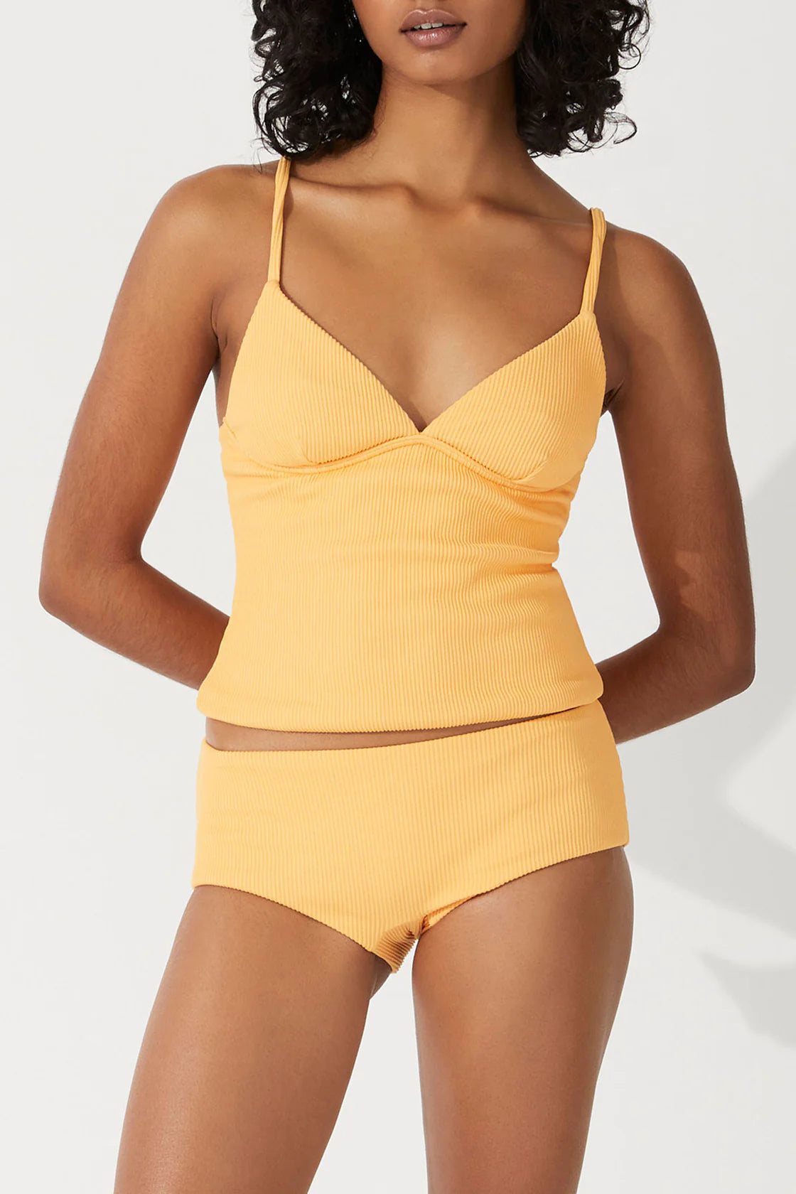 ZULU AND ZEPHR MANDARIN RIB TANKINI