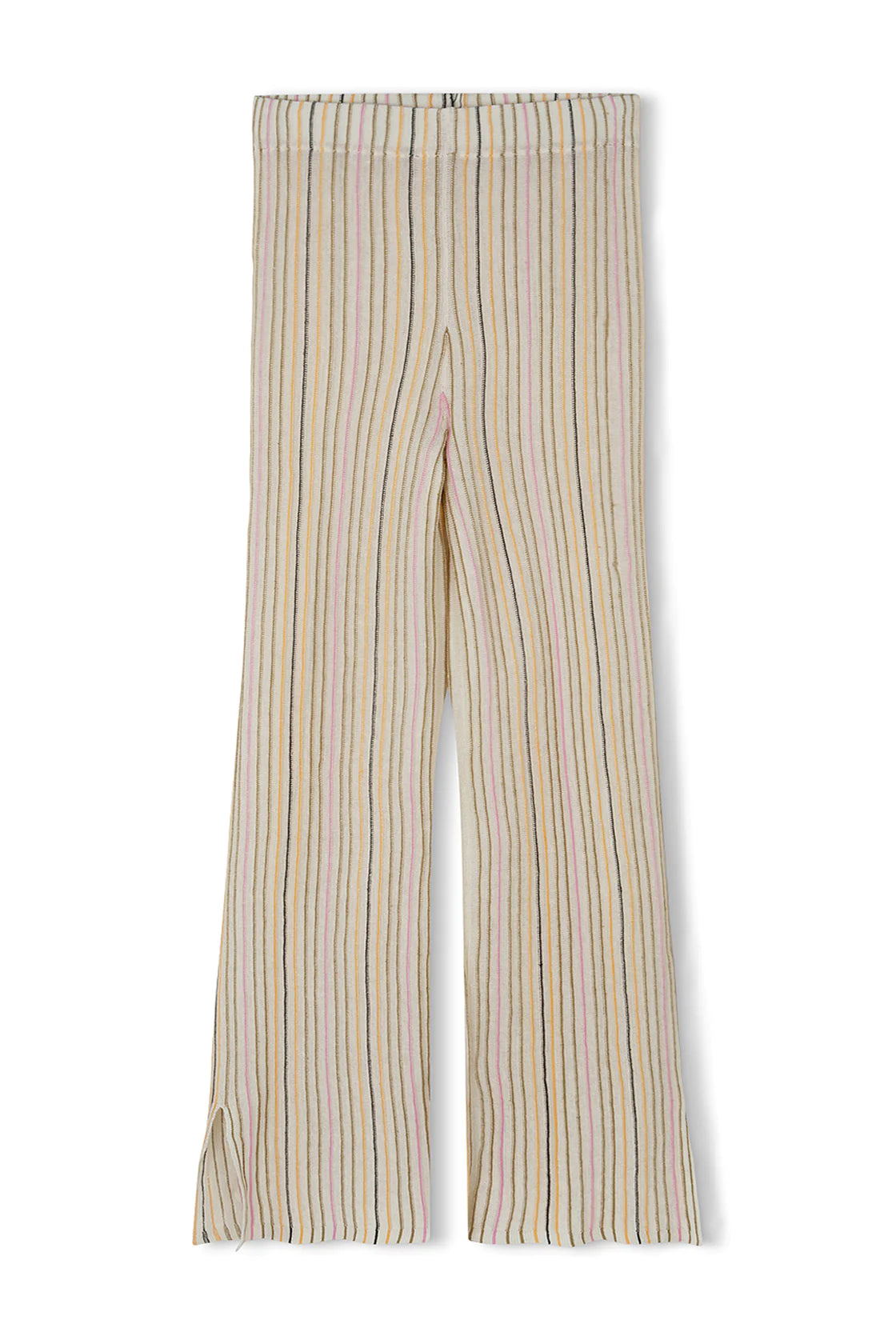 ZULU AND ZEPHR MANDARIN STRIPE LINEN BLEND PANTS