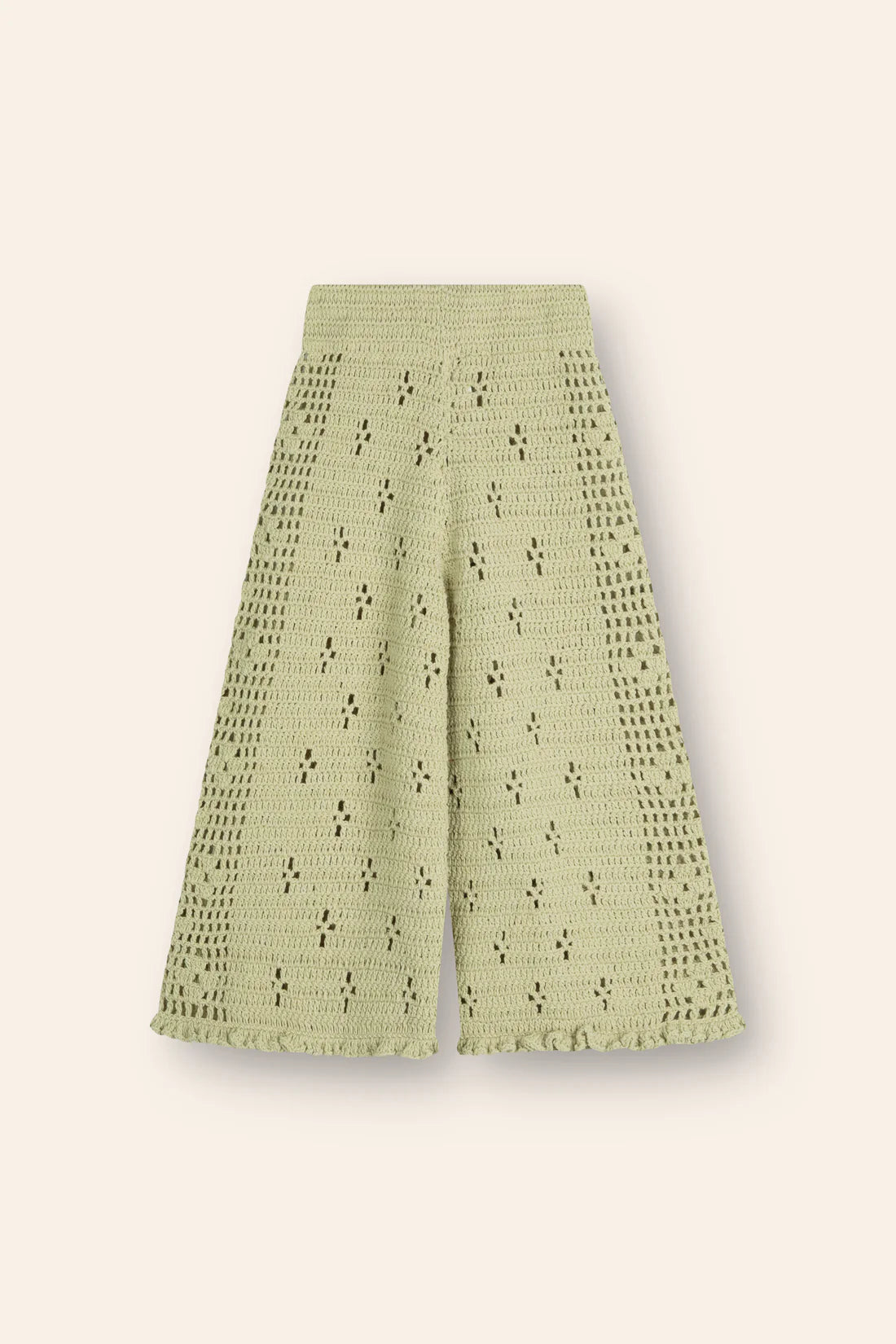 ILLOURA FILET CROCHET PANTS MOSS