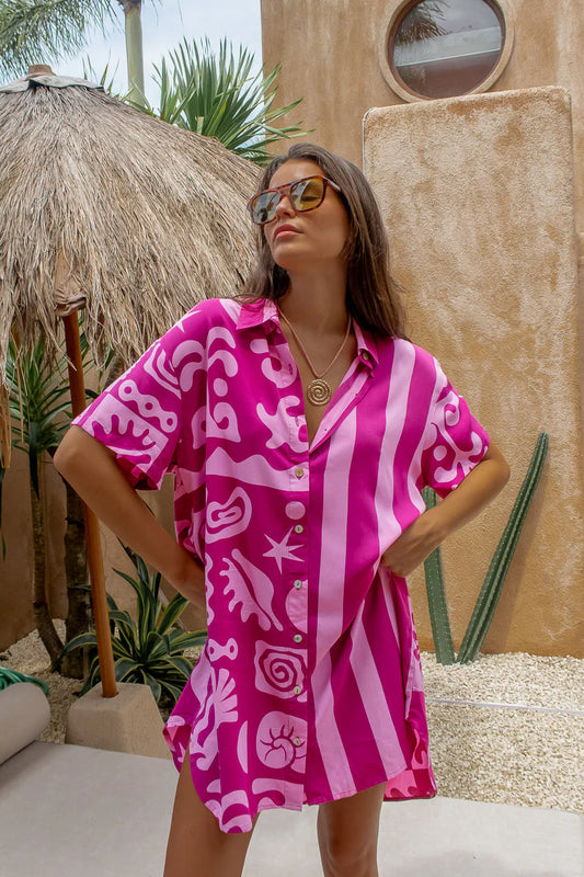 PALM COLLECTIVE TANZANITE SIRT DRESS