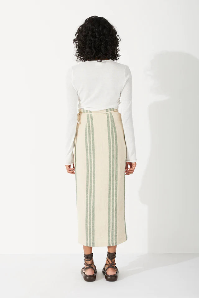 ZULU AND ZEPHR WRAP SKIRT SAND