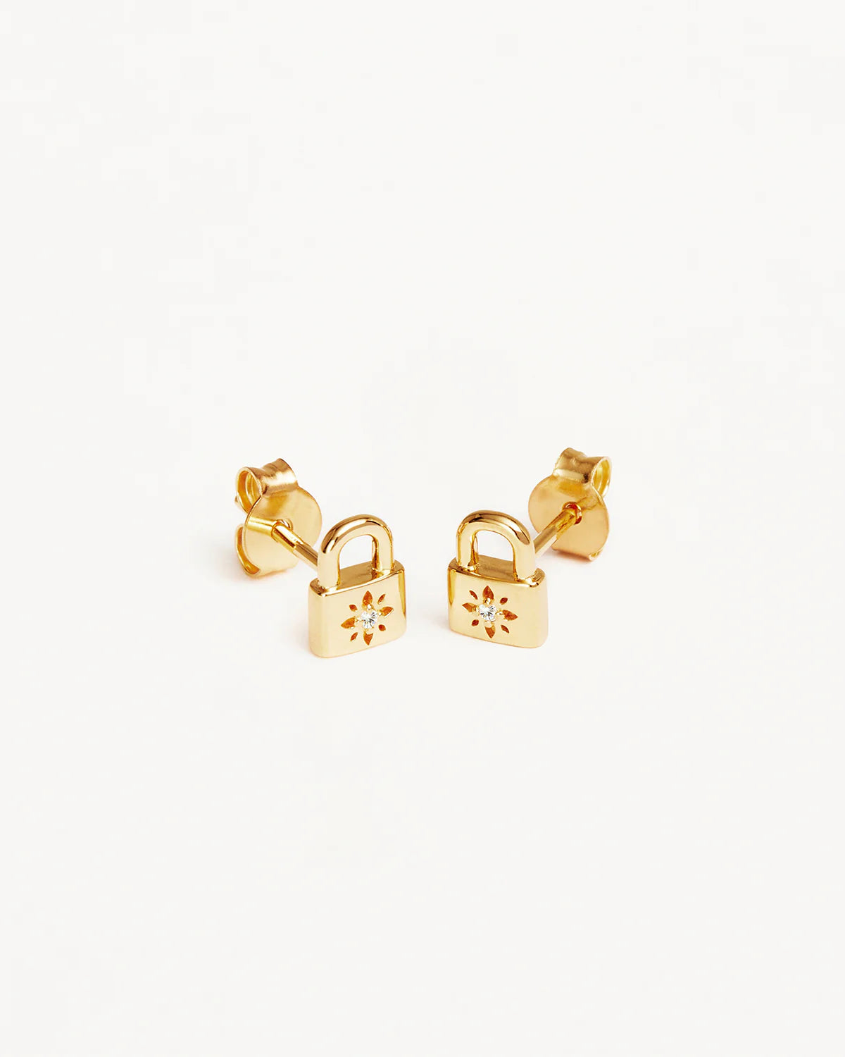 BY CHARLOTTE PADLOCK STUD EARRINGS