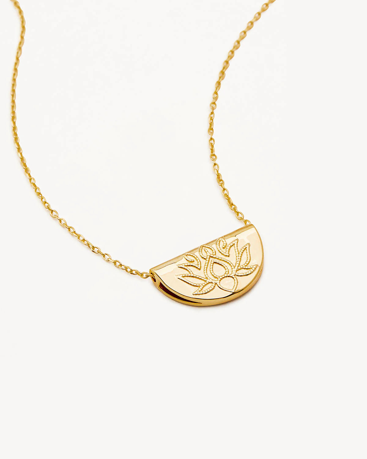 BY CHARLOTTE LOTUS SHORT GOLD NECKLACE